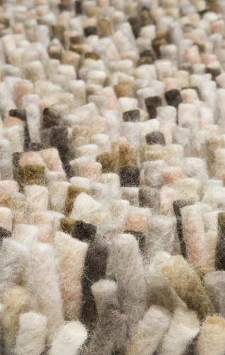 Vlněný shaggy koberec Shaggy Rocks 200x300 cm hnědý moderní do obýváku Carpets&More