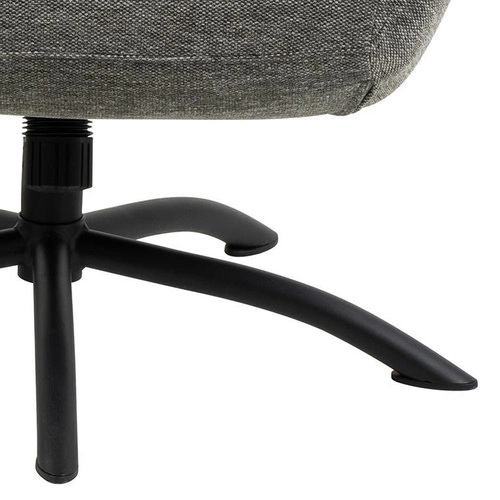 Otočná křesla s podnožkou Talgarth šedá do obýváku moderní čalouněná