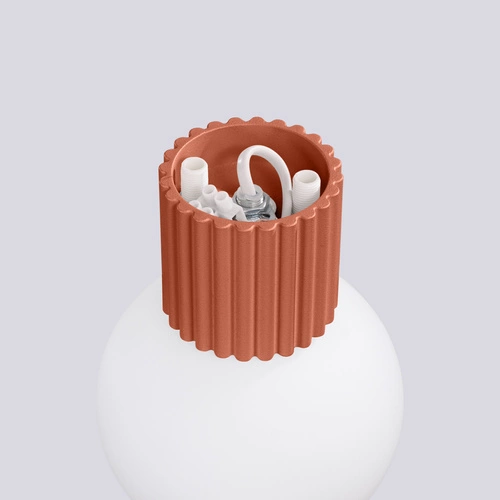 Nástěnné svítidlo HALO moderní červené IP44 do obýváku a ložnice hliník sklo SOLLUX