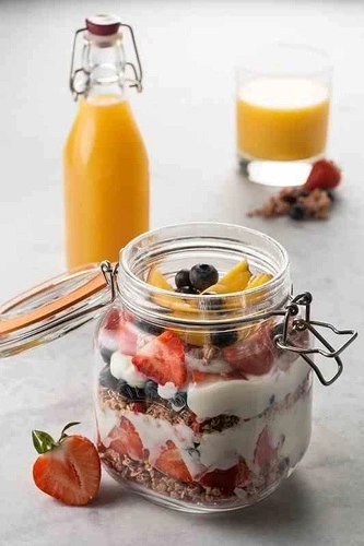 Sklenice 1l, Square Clip Top Jar KILNER