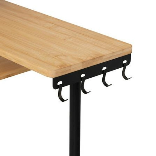 Bambusová rohová police 3patrová stojící do kuchyně loftová 5five simply smart