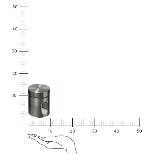Nádoba Ublo 0,6 l nerezová ocel/sklo