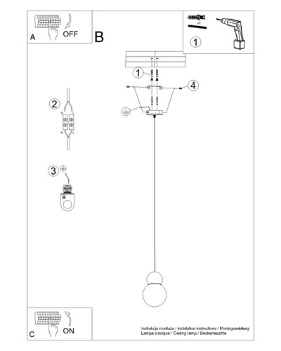 Závěsné svítidlo koule PEKKA 1 bílé dřevo, nastavitelná, do obýváku a jídelny, skandinávský styl