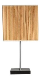 Stolní lampa Cajman moderní s hnědým stínidlem do obýváku a ložnice 40 cm