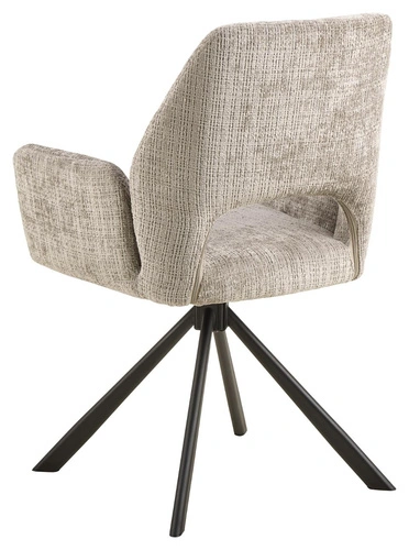 Jídelní otočná čalouněná židle Graham Actona šedá s područky