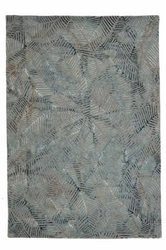 Moderní vlněný koberec do obýváku Palms Grey 160x230 ručně tkaný šedý Carpet Decor