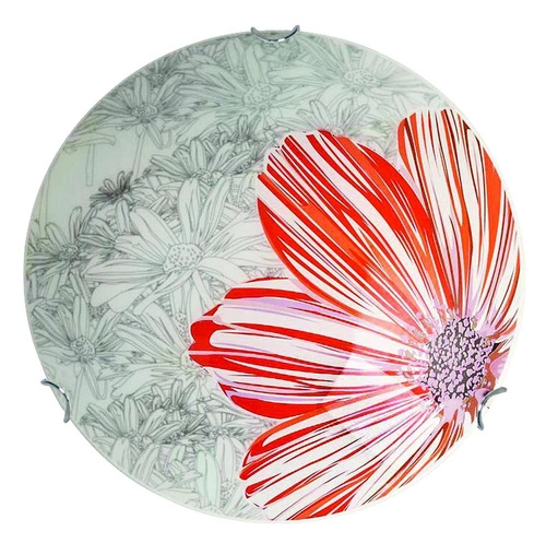 Stropní svítidlo kulaté Spring 40 červené skleněné do obýváku moderní Candellux