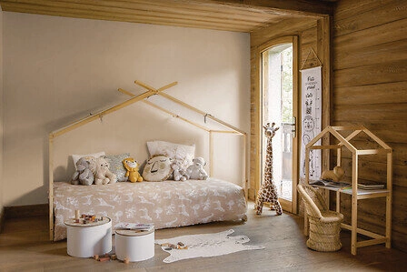 Kompletní sadu ložního prádla s potiskem Savana 140 x 200 cm