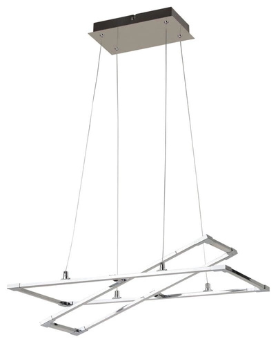 Kseros 60x30 35W LED závěsná lampa stříbrná šedá 4000K