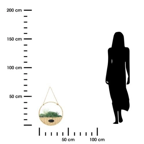 Závěsná umělá rostlina Atmosphera 40 cm zelená jako živá do obýváku nebo ložnice