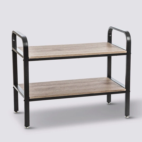 Industriální botník Jano 5five simply smart černý a přírodní do předsíně 71 cm