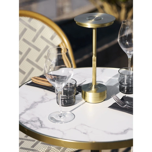 Bistro stůl House Nordic kulatý bílý mramor glamour do jídelny