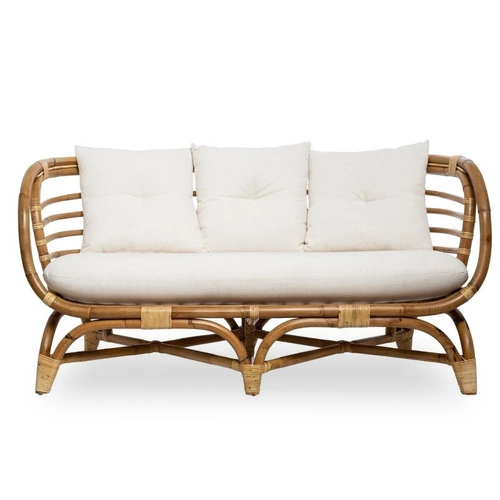 Pohovka Farah rattan/bílá