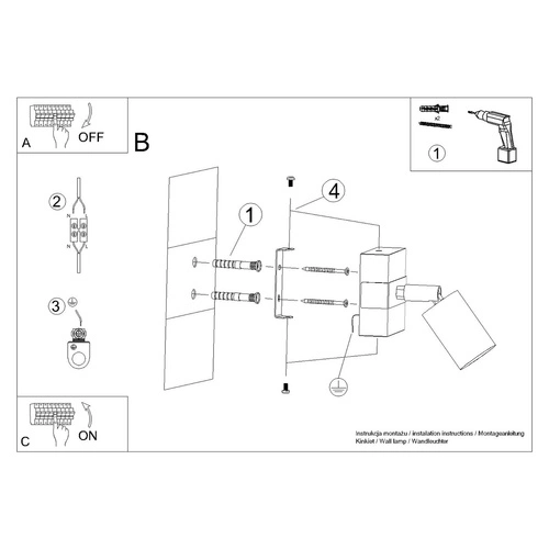Nástěnné svítidlo FAGER 1 černé moderní s nastavitelným ramenem do obýváku a ložnice SOLLUX
