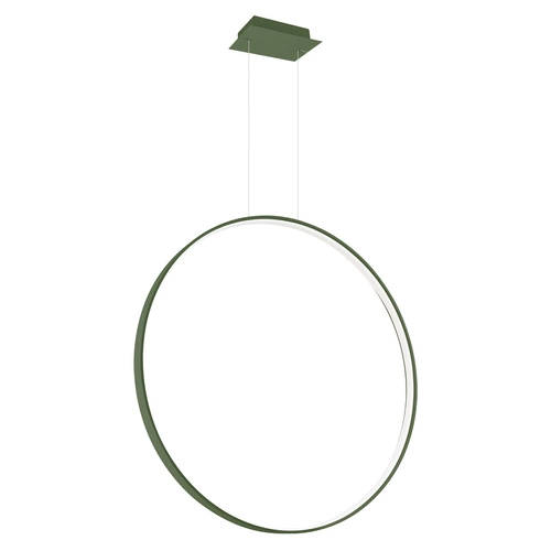 Závěsné LED svítidlo RIO 78 zelená olivová moderní nad stůl do obýváku a kuchyně s nastavitelnou výškou