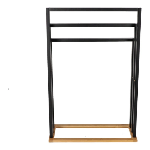 Moderní bambusový stojan na ručníky černý boho 3 ramena 5five simply smart