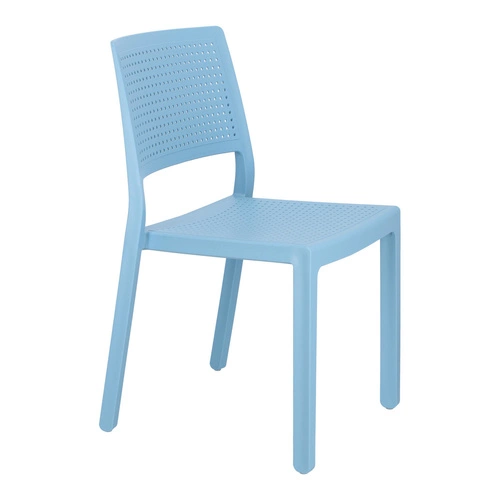 Zahradní plastová židle Emi modrá SCAB Design, stohovatelná, snadné čištění