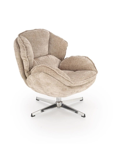 Odpočinkové křeslo Offred béžové do obýváku moderní s područkami látka Intesi