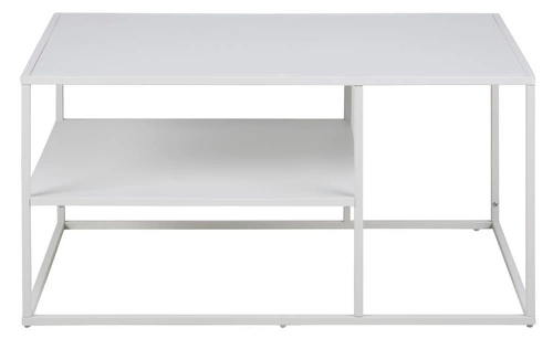 Černý stůl Newton s policí 90x60 cm