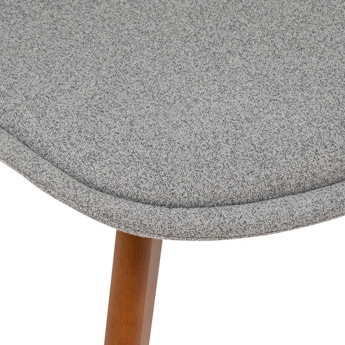 Šedá čalouněná židle Baya