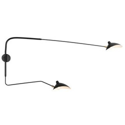 Nástěnné svítidlo CRANE-2W černé 175 cm