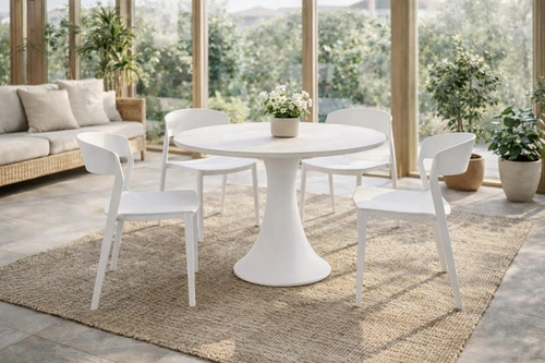 Židle Ribbon béžová plastová moderní jídelní a kuchyňská židle