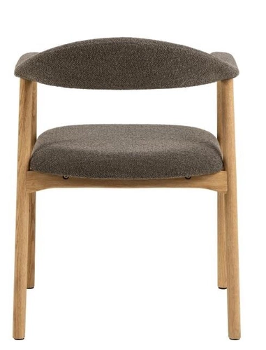 Čalouněná jídelní židle boho Addi Actona hnědý dub s područkami