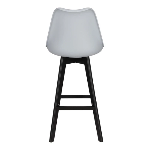 Barová židle Norden wood černá vysoká PP šedá