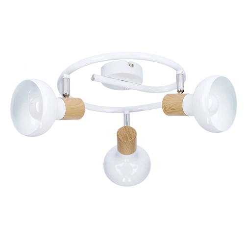 Stropní spirálová lampa Puerto 3x40W E14 bílá