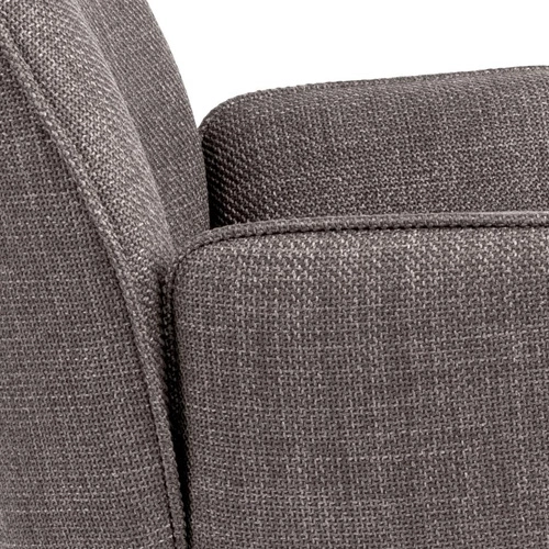 Otočená jídelní židle s područkami Glenda Actona, světle šedá, moderní čalouněná