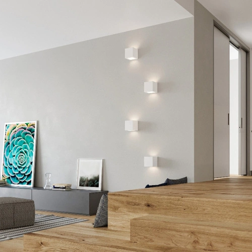 Nástěnná lampa LEO bílá keramická moderní do obýváku, ložnice a chodby Sollux