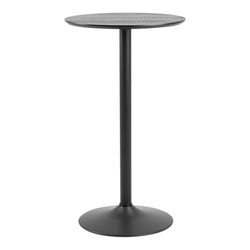 Barový kulatý stůl černý Ibiza 60 cm moderní do kuchyně a jídelny Actona
