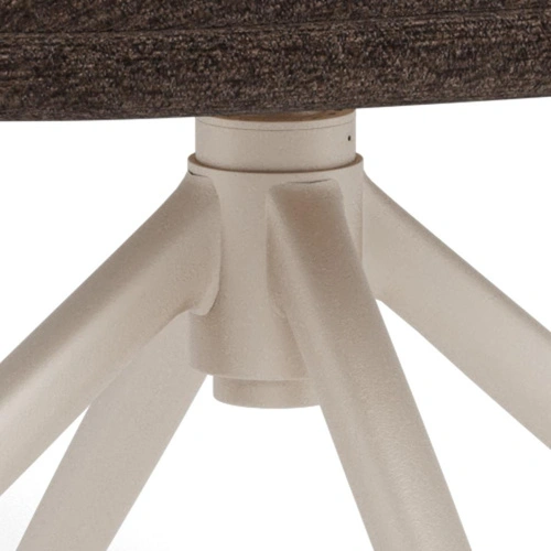 Actona Adia hnědá čalouněná otočná jídelní židle