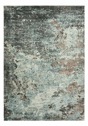 Moderní koberec Sintra Teal Peach 160x230 z viskózy do obývacího pokoje a ložnice Carpet Decor