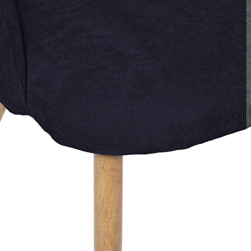 Moderní modré křeslo Celeste s područkami do obývacího pokoje Atmosphera