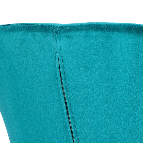 Jídelní čalouněná židle sametová Emilia Actona lahvově zelená s područkami glamour