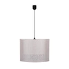 Arabesca závěsná lampa černá 33x33x24 1x60W E27 krémové stínítko