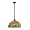 Závěsná lampa Balli černá 1x40W E27 stínidlo béžová