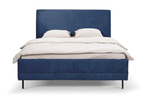 Čalouněná postel Foggy 180x200 modrá s úložným prostorem moderní do ložnice