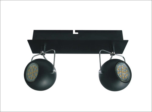 Stropní světlo Tony strip 2x3W LED GU10 matně černé