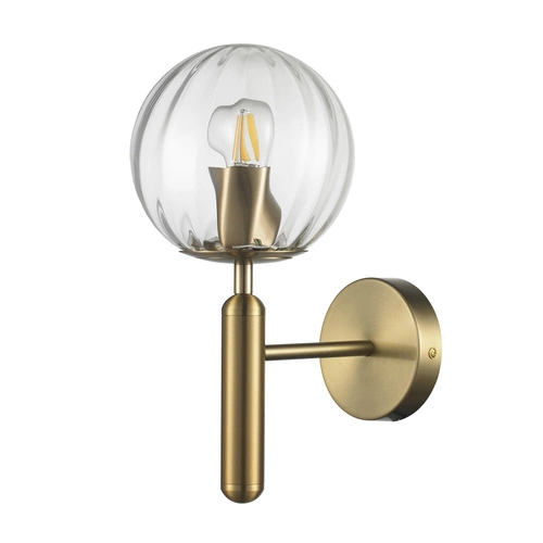 Nástěnné svítidlo PALLA moderní zlaté skleněné 15 cm do ložnice a obýváku Step into Design