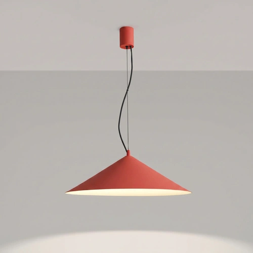 Závěsné svítidlo FINT červené LED nastavitelné do obývacího pokoje moderní