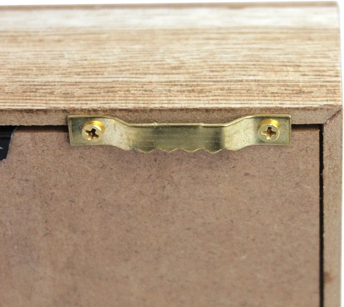 Dřevěná nástěnná dekorace Corky II Intesi přírodní box na zátky do obýváku 30 cm