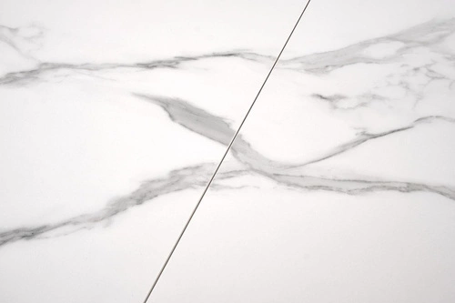 Rozkládací jídelní stůl Venores bílý mramor moderní glamour 160–200 cm Intesi
