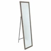 Stojací obdélníkové zrcadlo loft 155 cm tmavé dřevo do ložnice a předsíně 5five