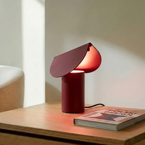 Stolní LED lampa BISCUIT burgundová THORO LIGHTING
