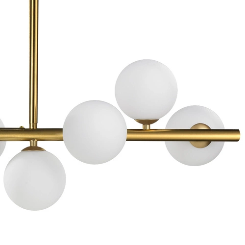 Závěsné svítidlo koule MINI MOON zlatá 100 cm, výškově nastavitelné do obýváku a jídelny Step into Design