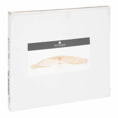 Závěsné boho svítidlo Tess z bambusu, nastavitelné nad stůl nebo do obýváku, přírodní, 75 cm