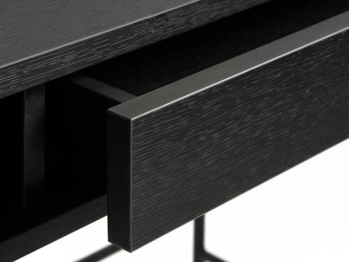 Psací stůl Pensacola černý dub 120 cm moderní pracovní se zásuvkou