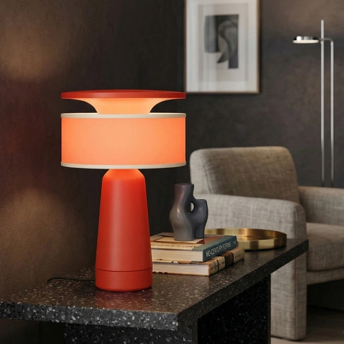 AXO červená moderní stolní lampa na psací stůl do pracovny